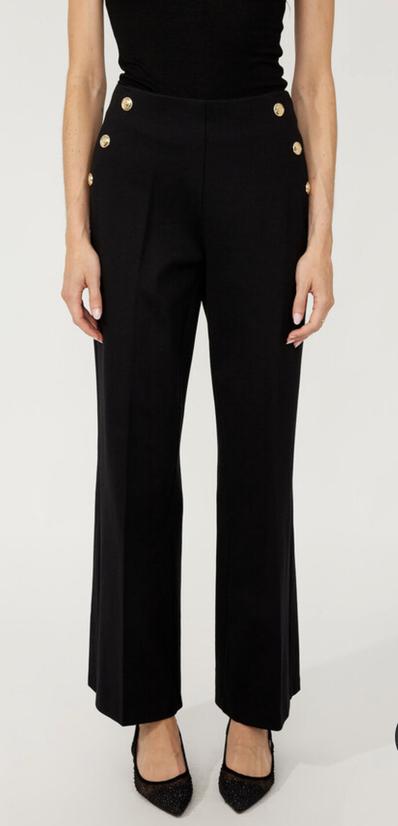 Frank Lyman Knit Pants with Buttons