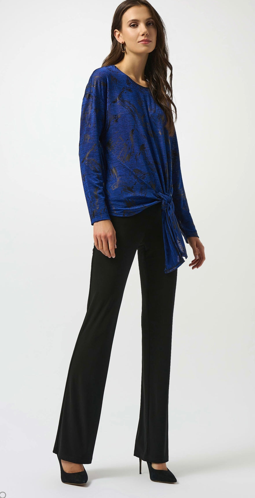 Joseph Ribkoff Silky Knit Flared Pull-On Pants