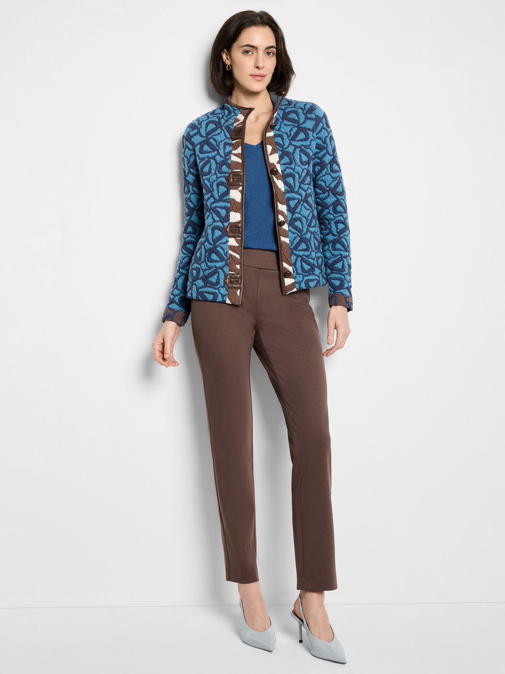 Nic+Zoe Quilted Faux Leather Jacket