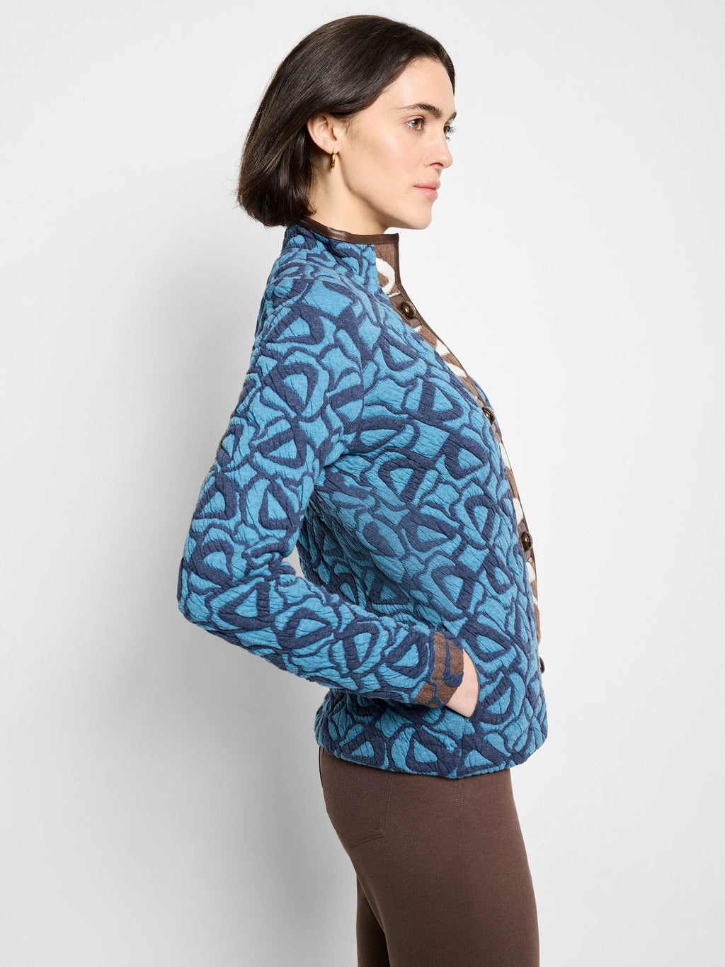 Nic+Zoe Quilted Faux Leather Jacket