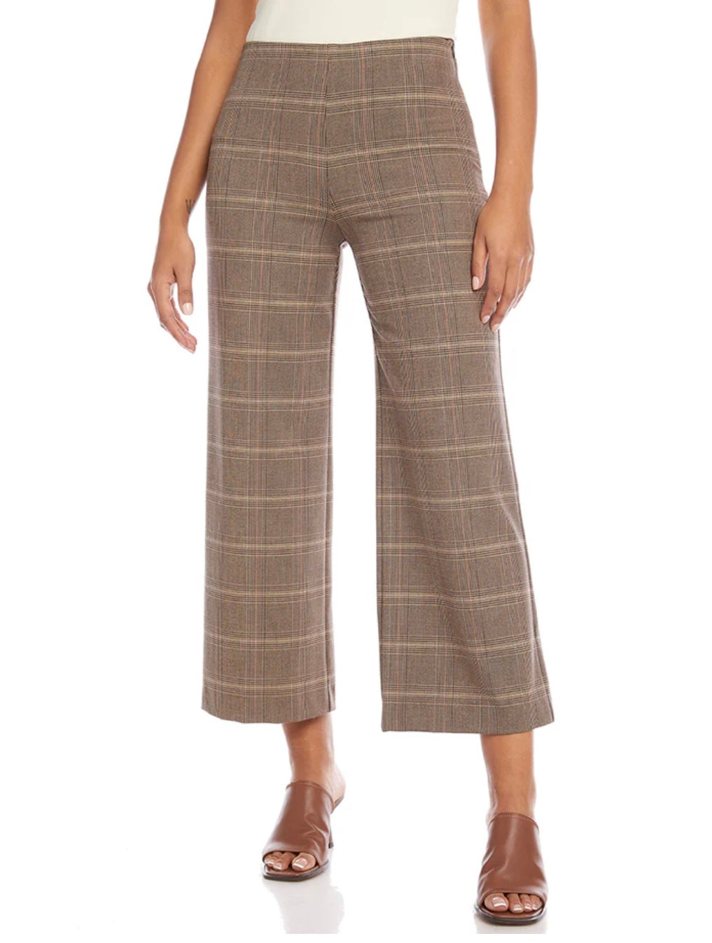 Karen Kane Plaid Crop Pant