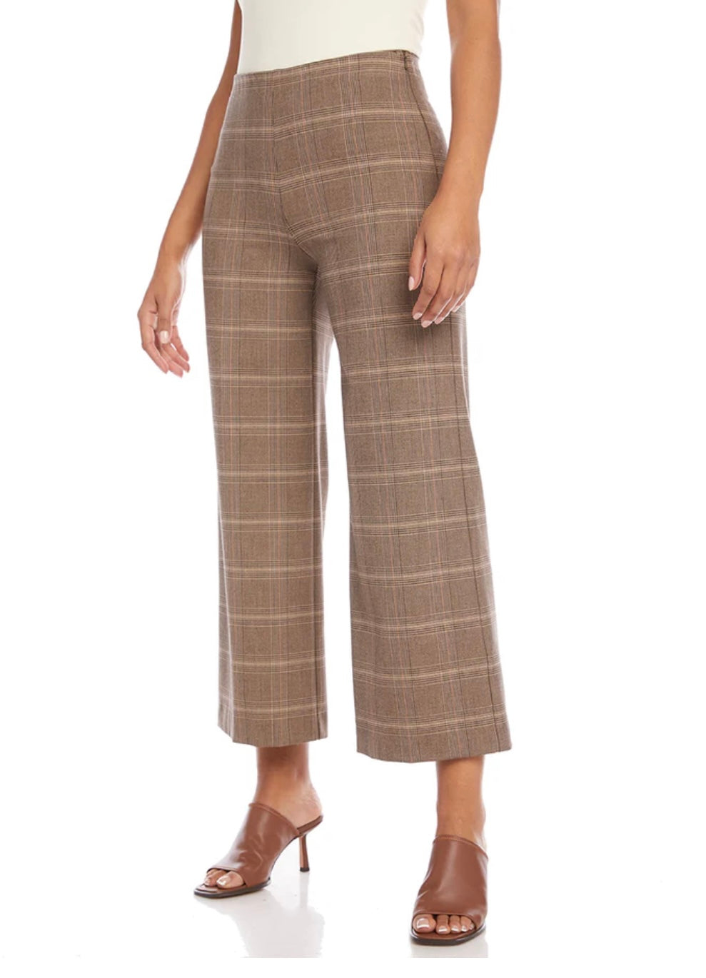 Karen Kane Plaid Crop Pant